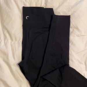 Zyia moto leggings 8-10 7/8 length black